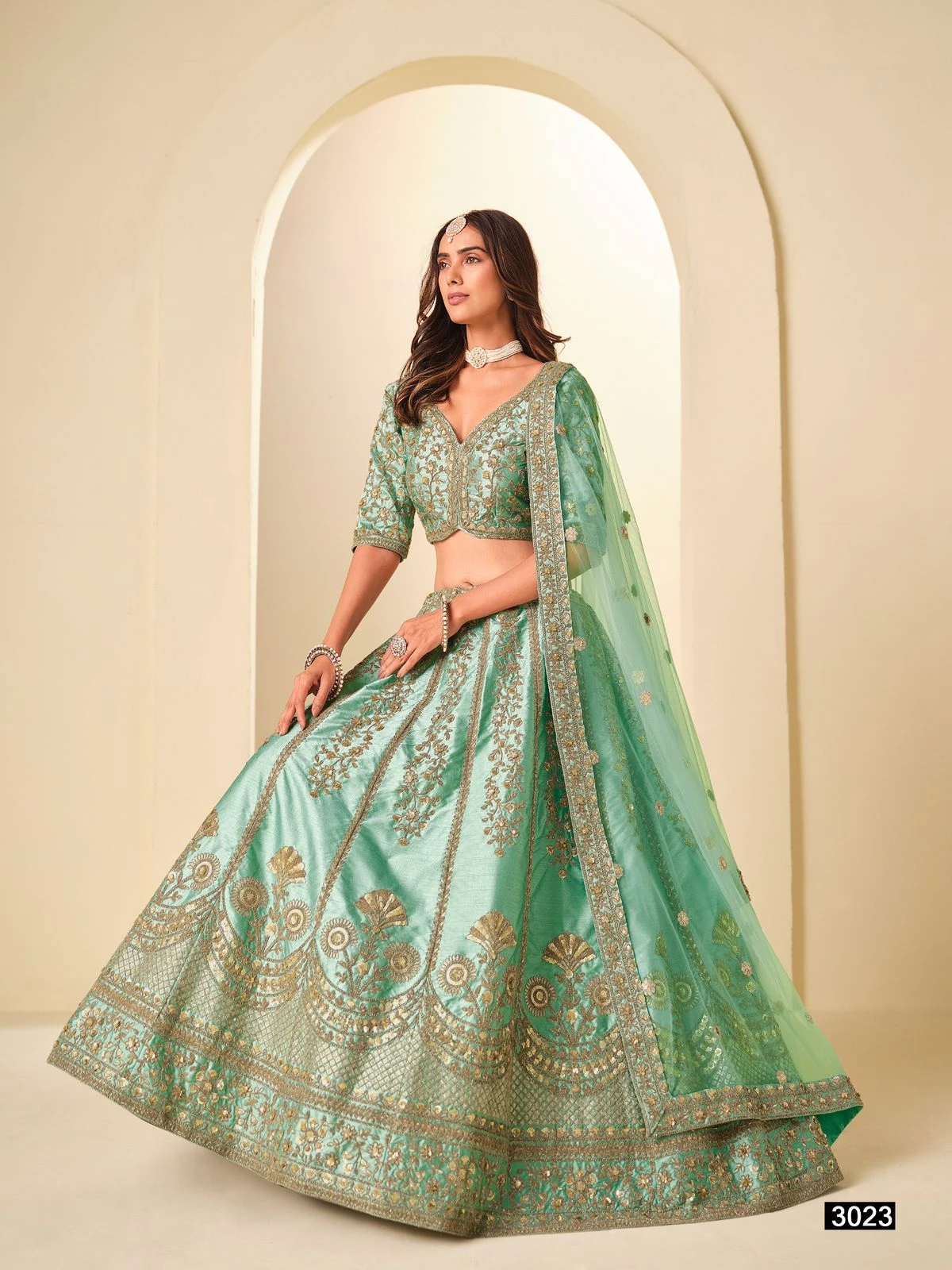 Mehvish Vol-32 Art Silk Embroidered Designer Lehenga Choli Collection 17