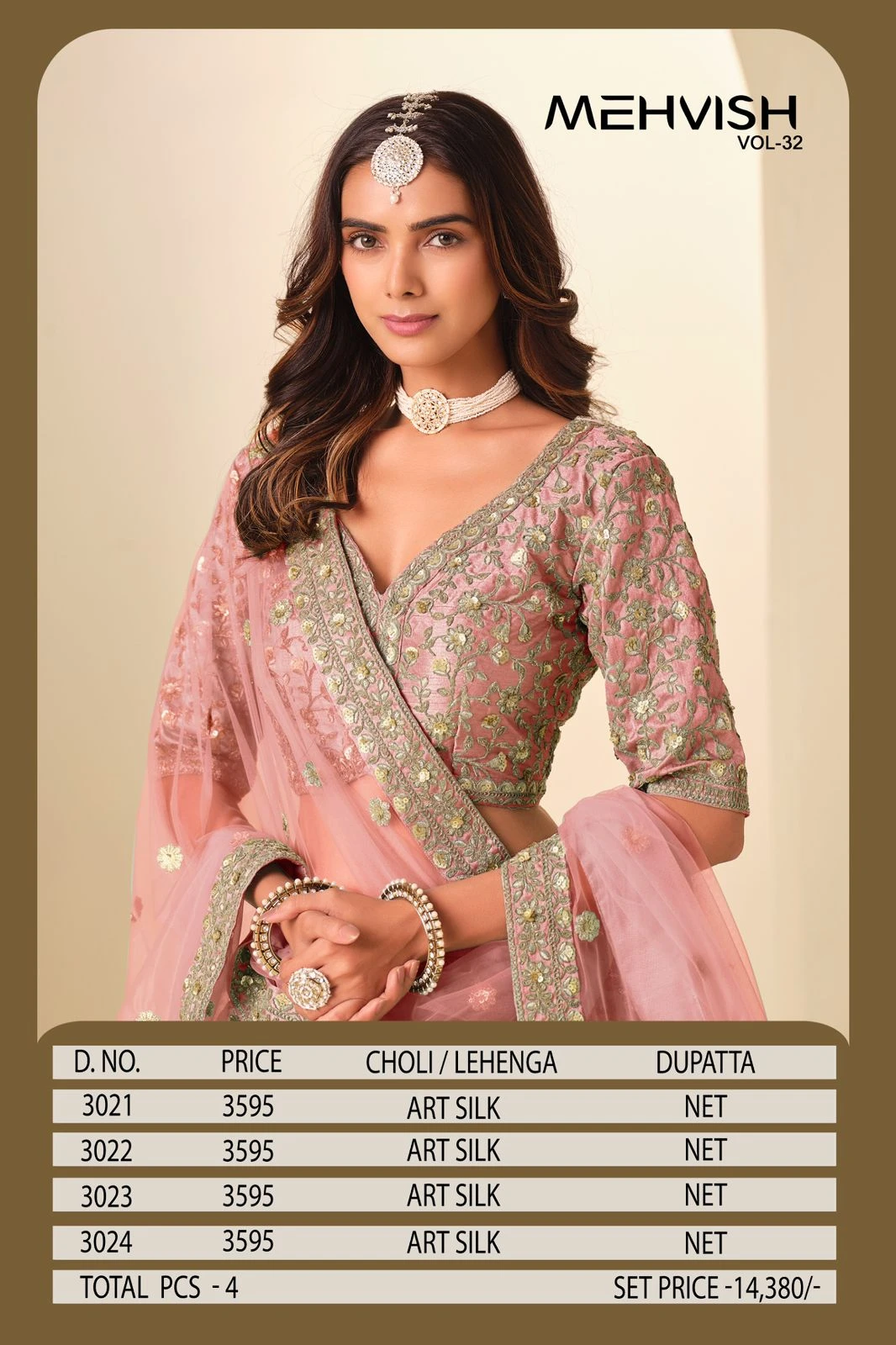 Mehvish Vol-32 Art Silk Embroidered Designer Lehenga Choli Collection 9