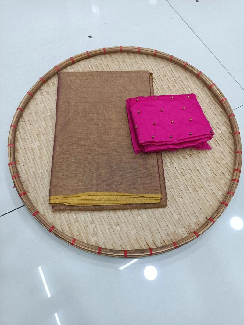 Meraki Vol 16 Silk Plain Saree Collection 2