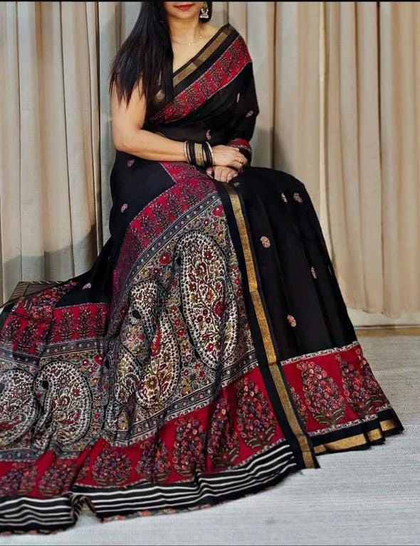 Meraki Vol 17 Mul Cotton Gold Zari Border Saree Collection 4