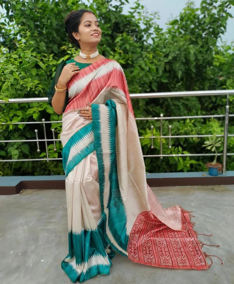 Meraki Vol 18 Tusser Silk Digital Printed Saree Collection
