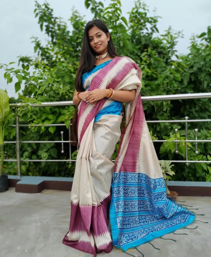 Meraki Vol 18 Tusser Silk Digital Printed Saree Collection 2