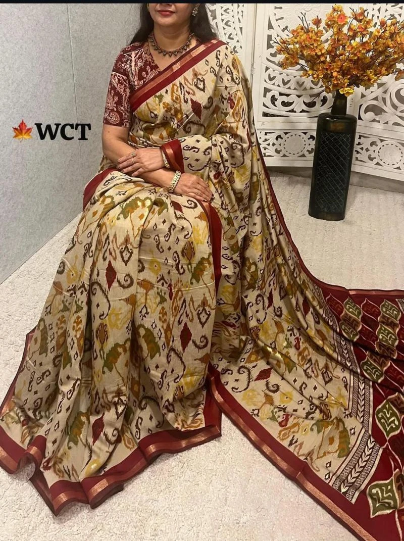 Meraki Vol 19 Mul Cotton Kalamkari Design Saree Collection 3