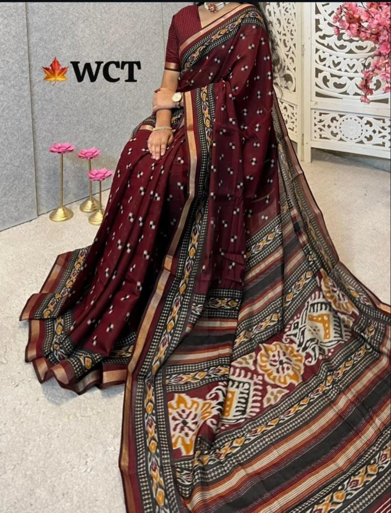 Meraki Vol 19 Mul Cotton Kalamkari Design Saree Collection 5