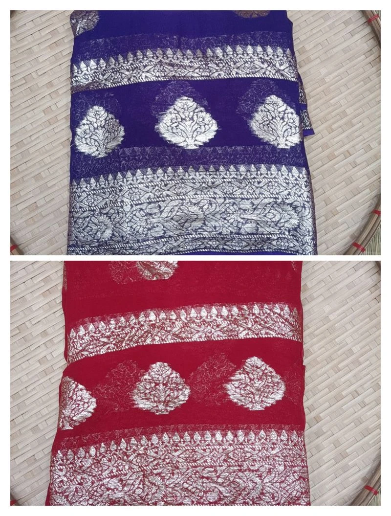Meraki Vol 22 Viscose Georgette Saree Collection 4