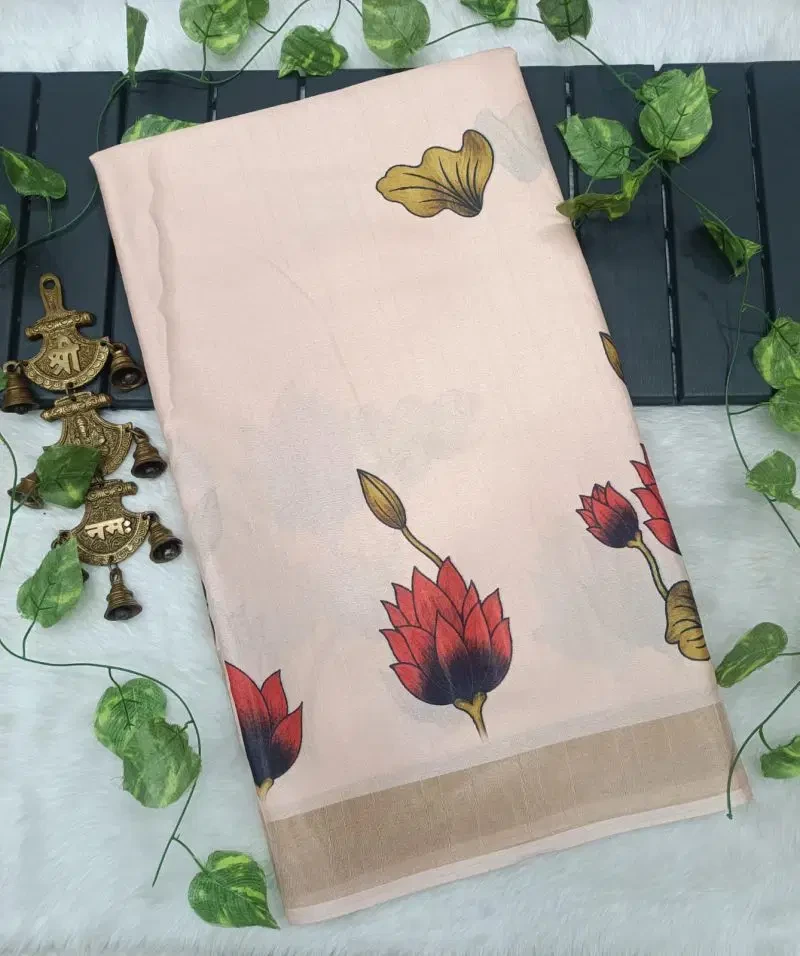 Meraki Vol 23 Tusser Silk Flower Printed Saree Collection