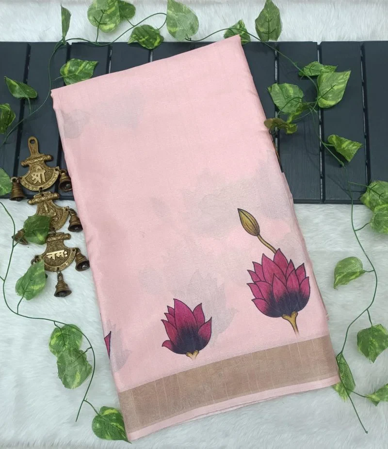 Meraki Vol 23 Tusser Silk Flower Printed Saree Collection 4
