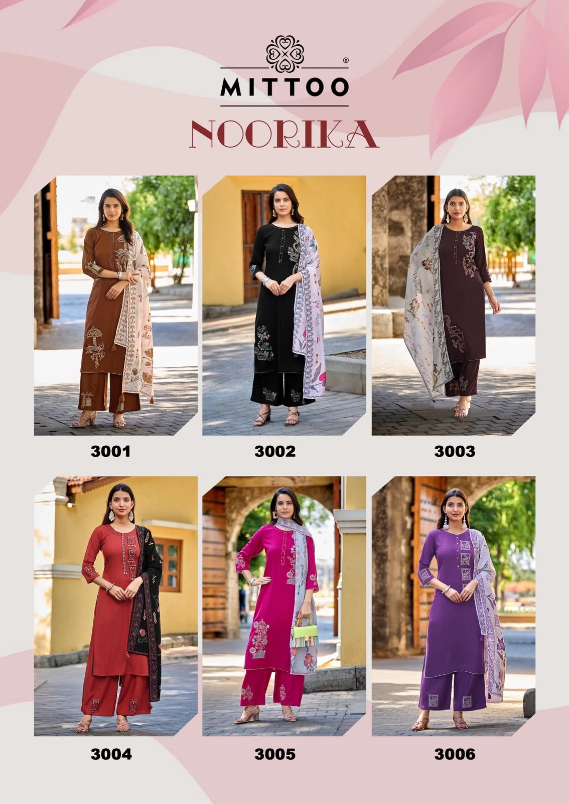 MITTOO Noorika Rayon Readymade Suit With Embroidery Work 10