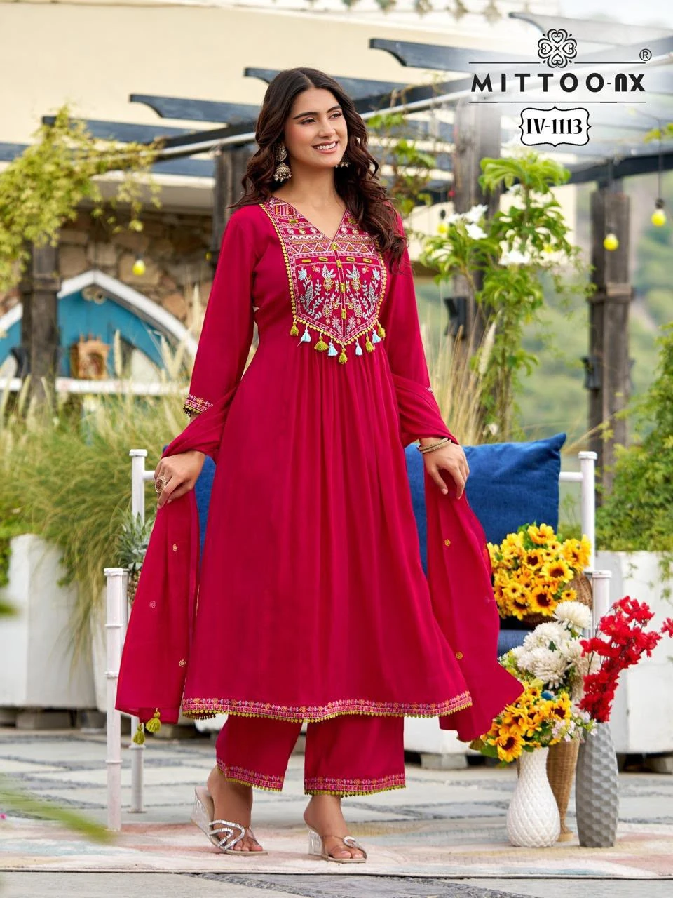 Mittoo NX Top Bottom Dupatta Combo Size Set