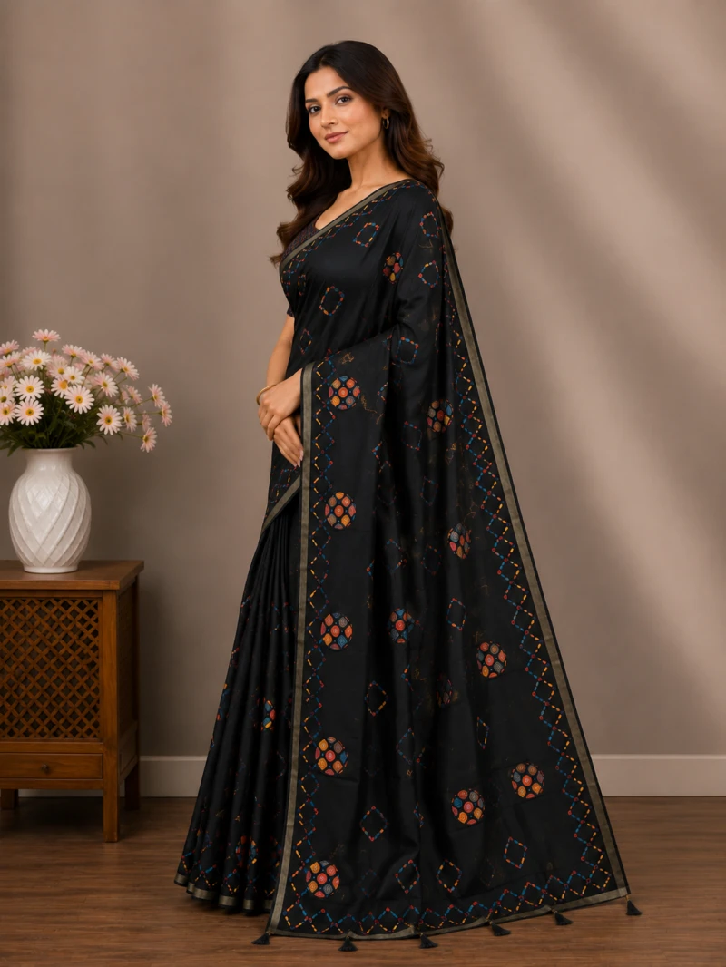Mv Vis 35 Cotton Geometric Printed Saree Collection 5