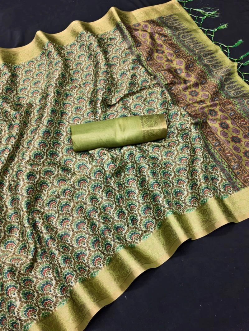 Myra Vol 11 Kanjivaram Silk Geometric Printed Saree Collection 4