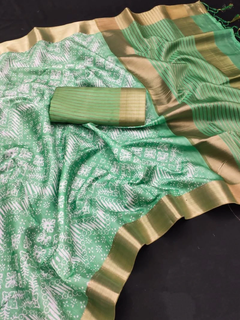 Myra Vol 12 Kanjivaram Zari Silk Geometric Printed Saree Collection 4