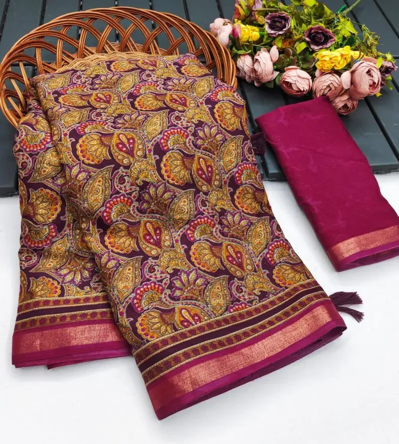 Myra Vol 14 Soft Mul Cotton Ajrakh Printed Saree Collection 6