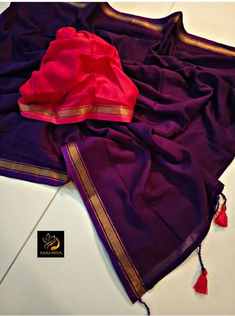 Myra Vol 16 Mul Cotton Plan Zari Border Saree Collection 12
