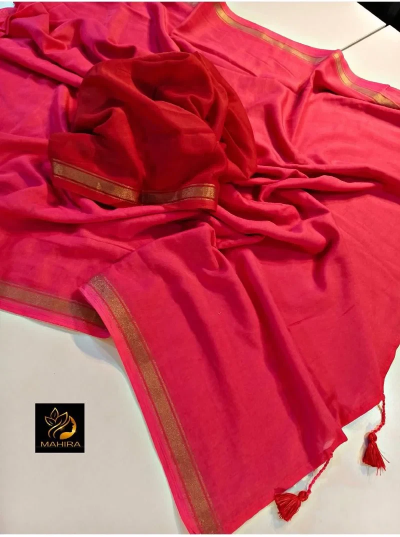 Myra Vol 16 Mul Cotton Plan Zari Border Saree Collection 7