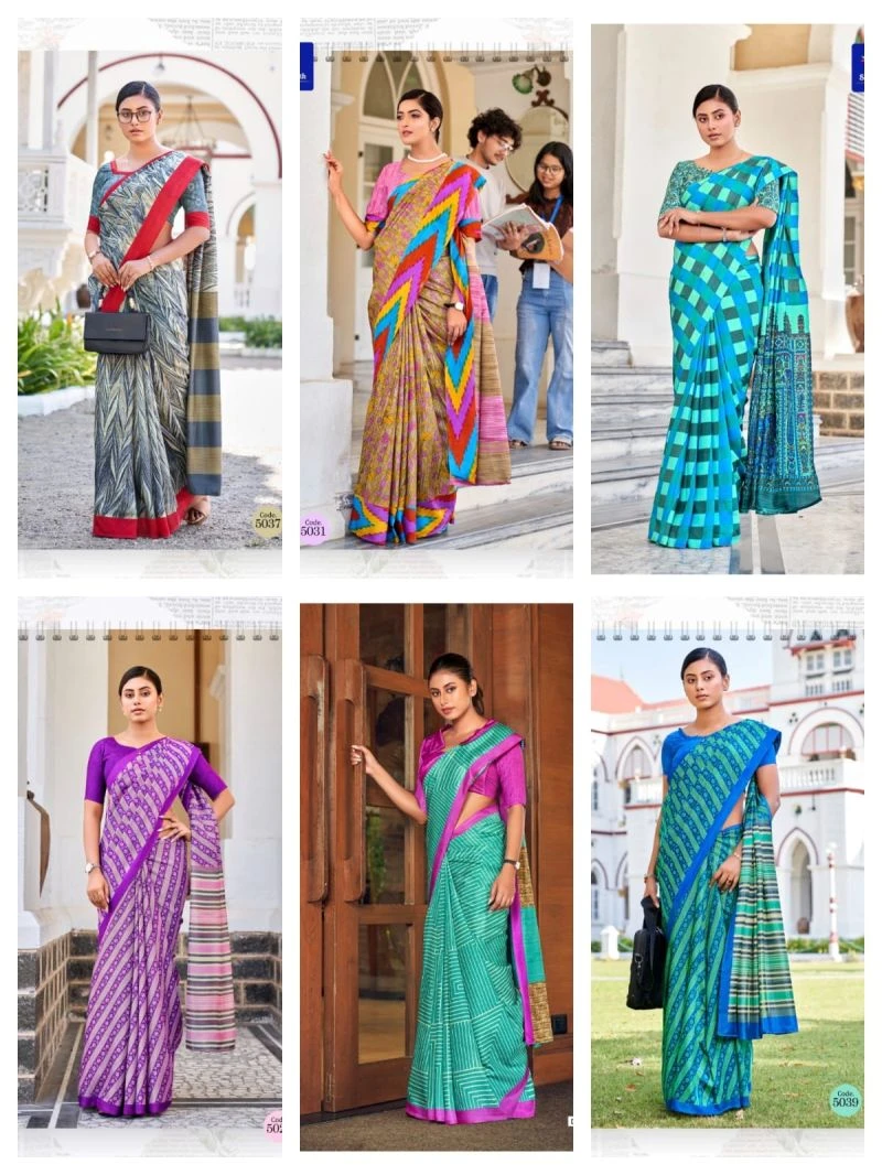 Myra Vol 8 Silk Printed Saree Collection 6