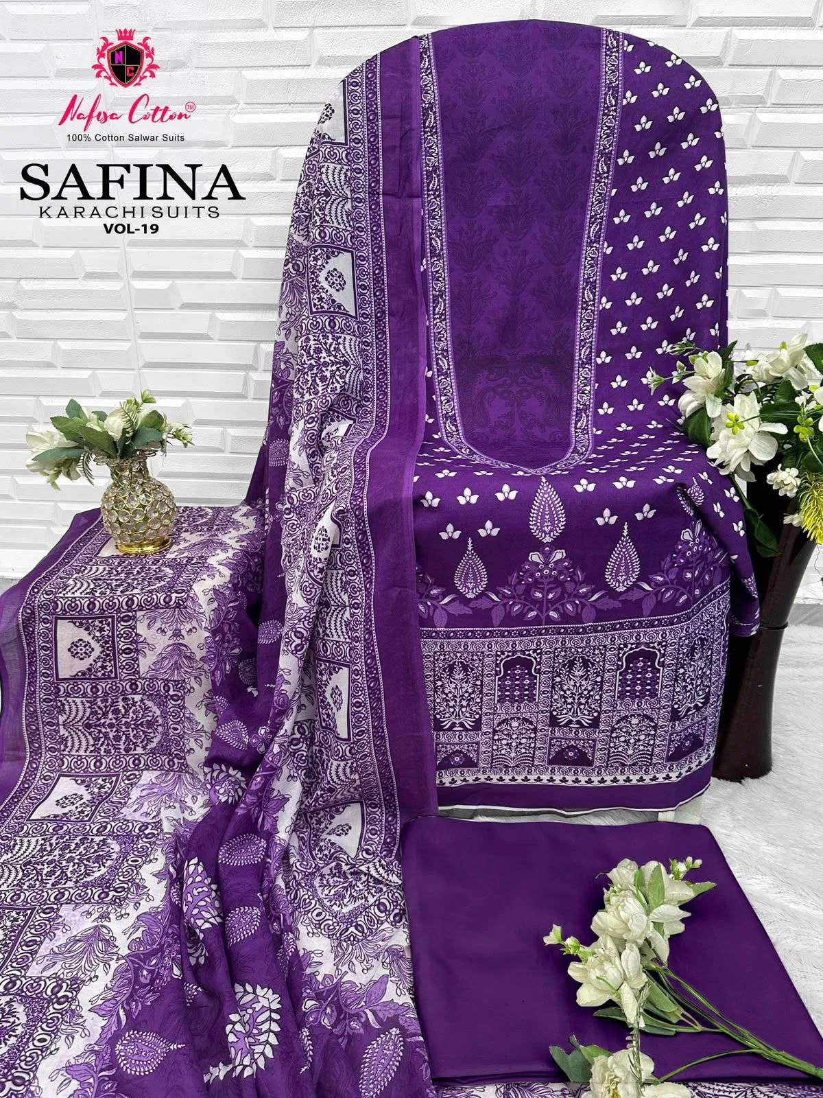 Nafisa Cotton Safina Karachi Suits Vol 19 11