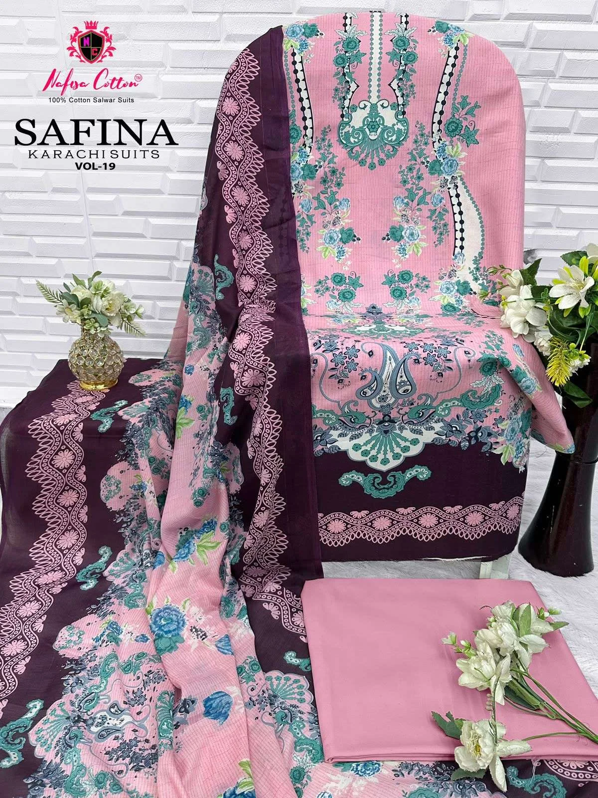 Nafisa Cotton Safina Karachi Suits Vol 19 3
