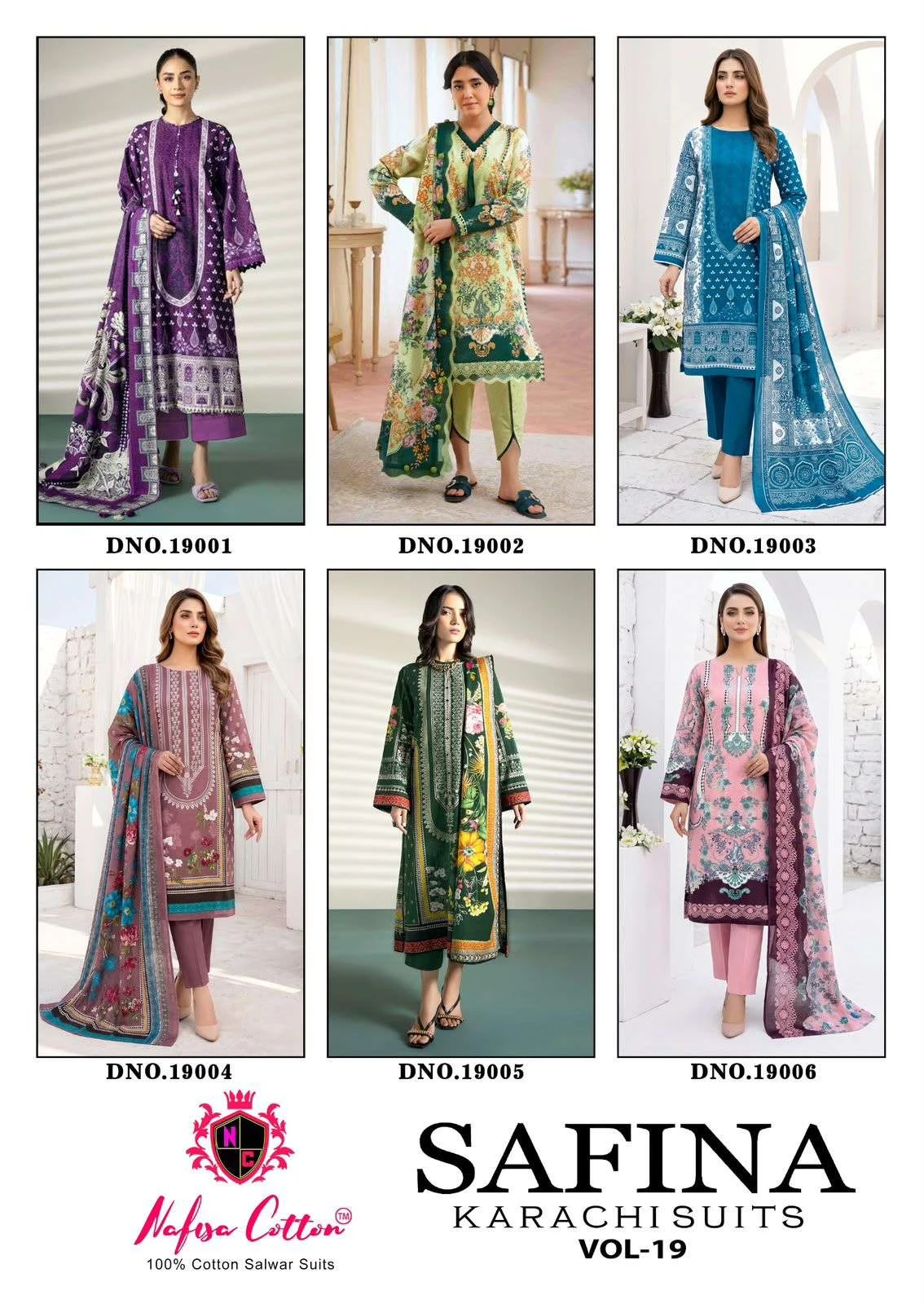 Nafisa Cotton Safina Karachi Suits Vol 19 6