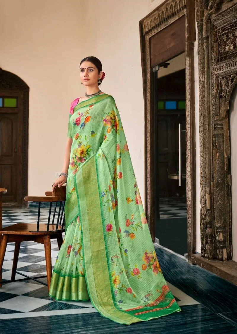 Nandi Silk Soft Organza Silk Digital Printed Saree Collection 2