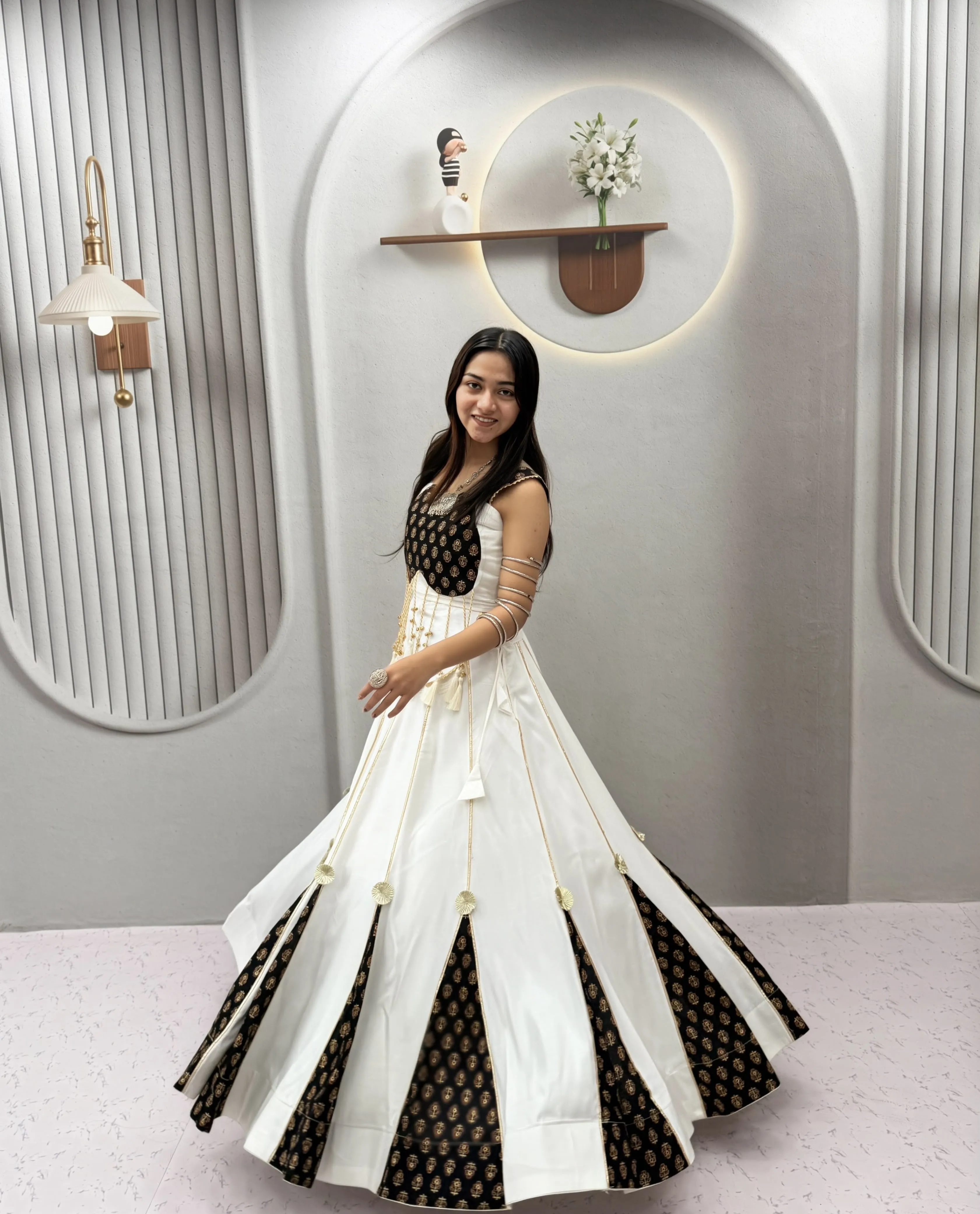 Navratri Special Pure Cotton Ajrak Lehenga Choli With Heavy Handwork 4