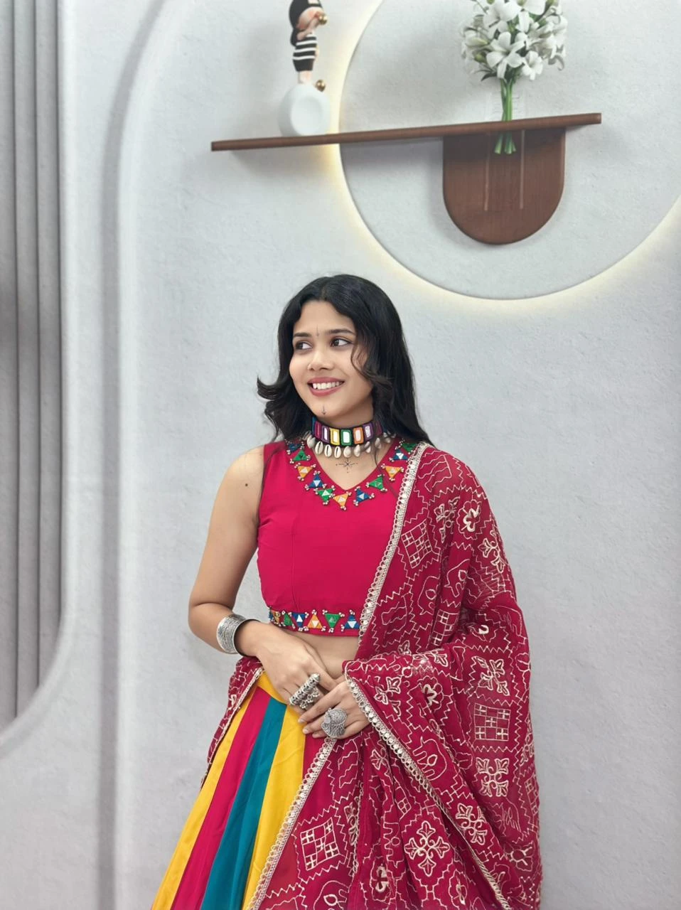 Navratri Special Pure Cotton Lehenga Choli With Vintage Work 2