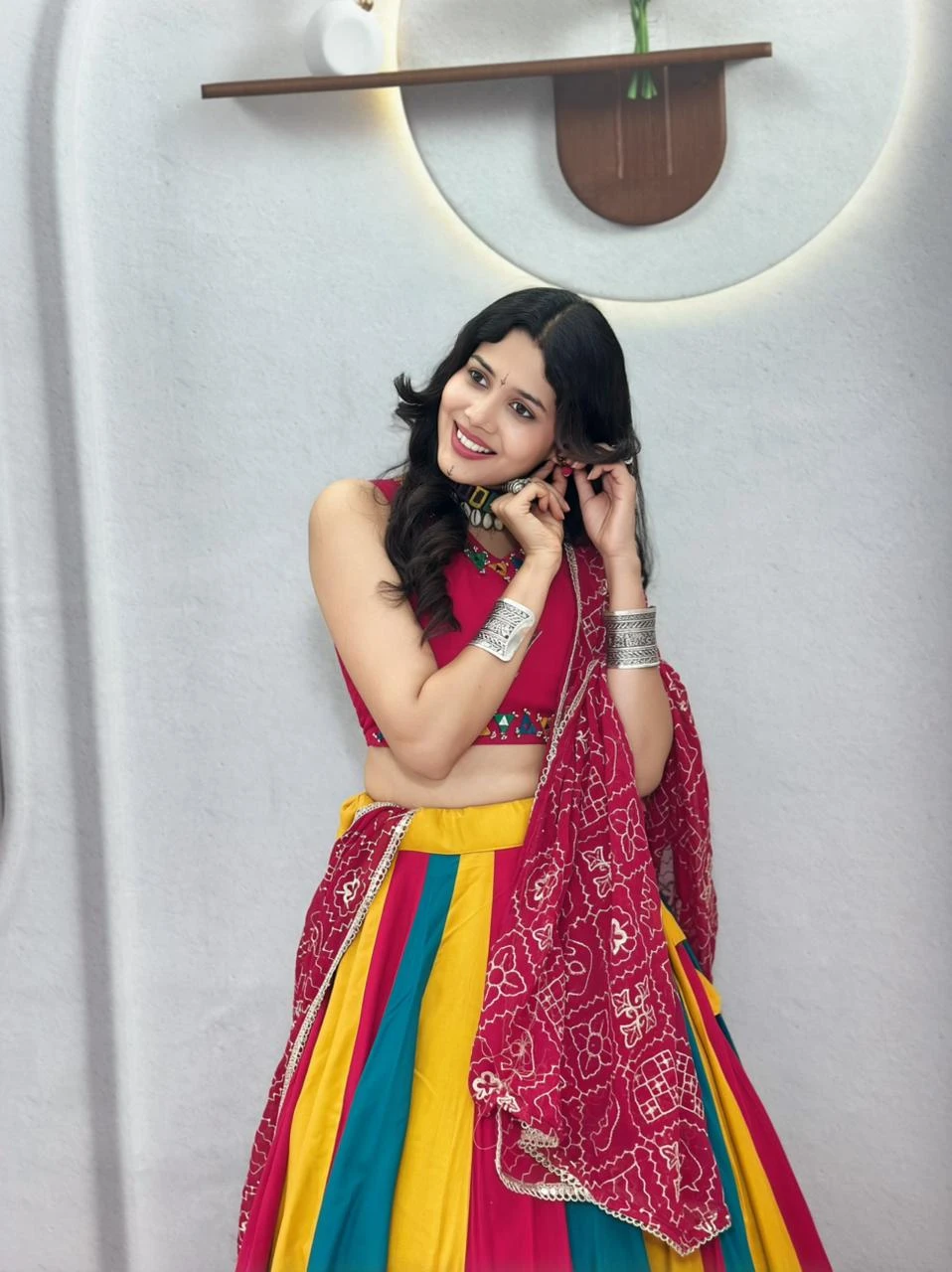 Navratri Special Pure Cotton Lehenga Choli With Vintage Work 3