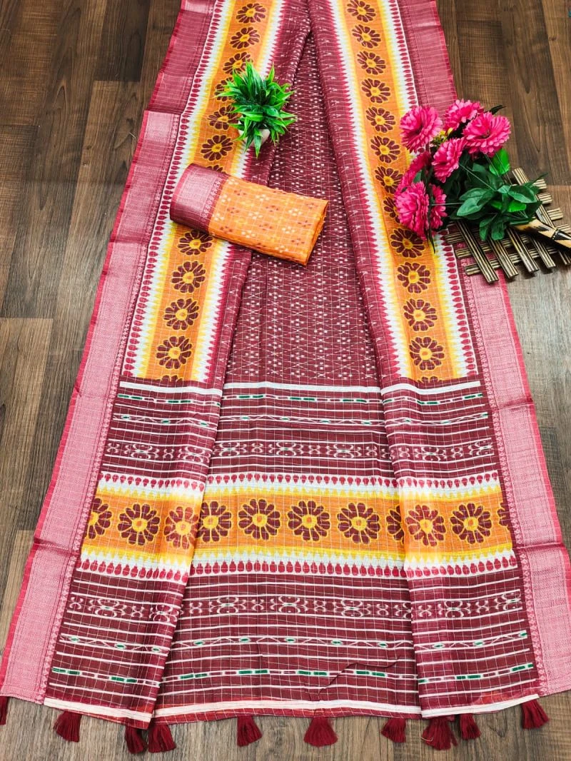 Nityanta 1 Soft Cotton Block Printed Saree 2