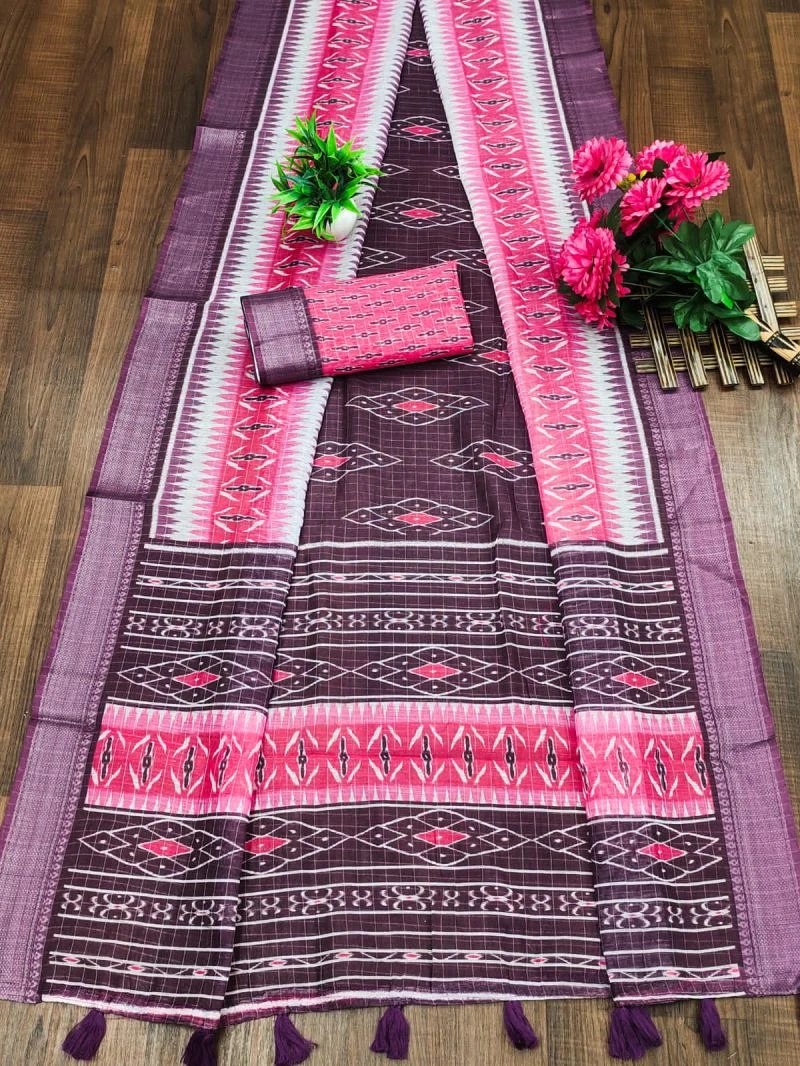 Nityanta 1 Soft Cotton Block Printed Saree 3