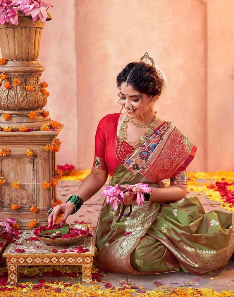 Pari 242 Silk Zari Woven Paithani Festival Saree Collection