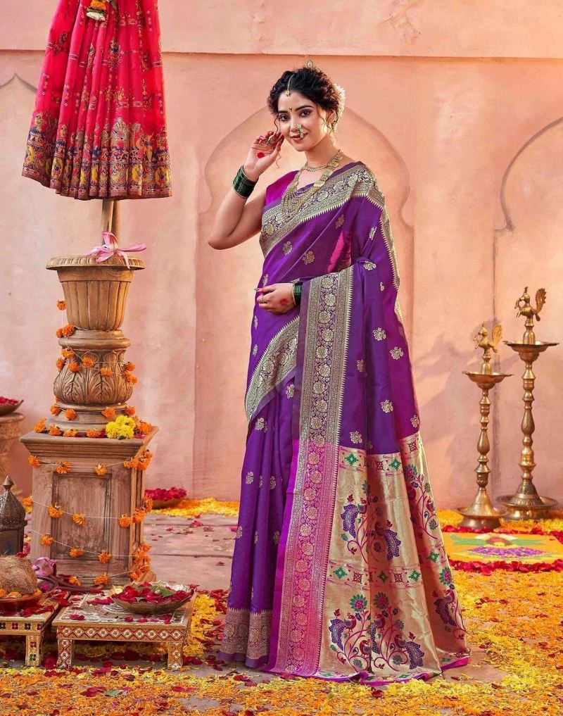 Pari 242 Silk Zari Woven Paithani Festival Saree Collection 10