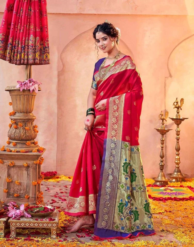 Pari 242 Silk Zari Woven Paithani Festival Saree Collection 11
