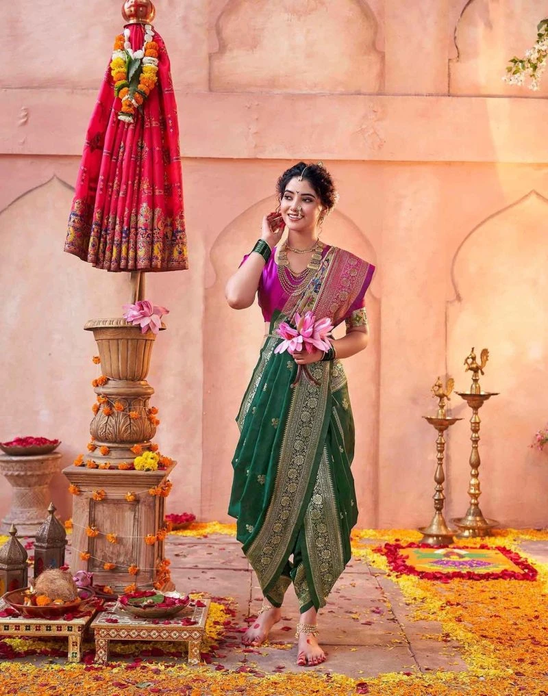Pari 242 Silk Zari Woven Paithani Festival Saree Collection 12