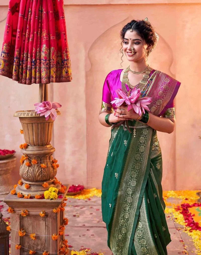 Pari 242 Silk Zari Woven Paithani Festival Saree Collection 3