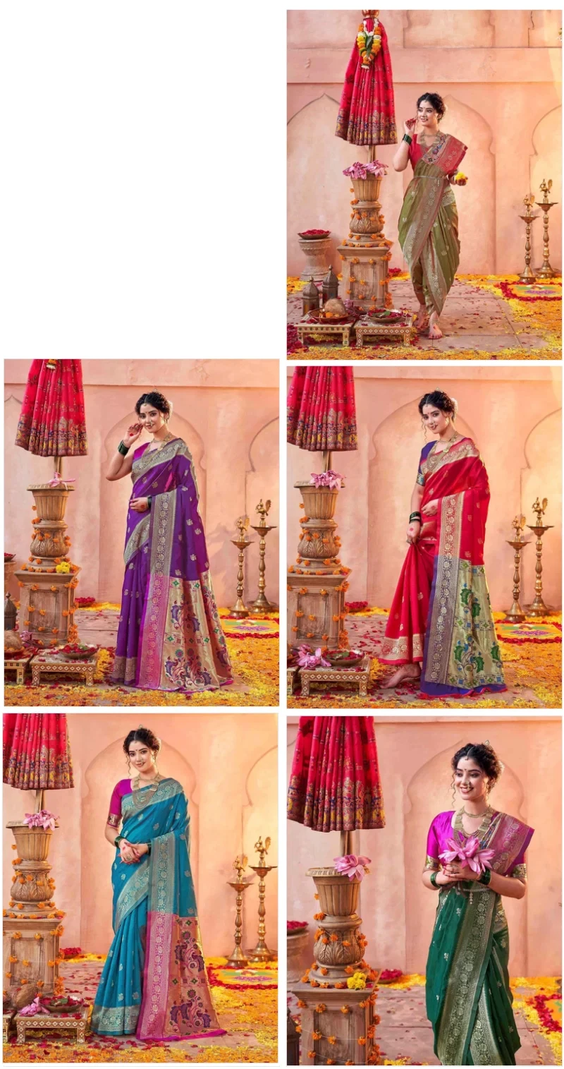 Pari 242 Silk Zari Woven Paithani Festival Saree Collection 4