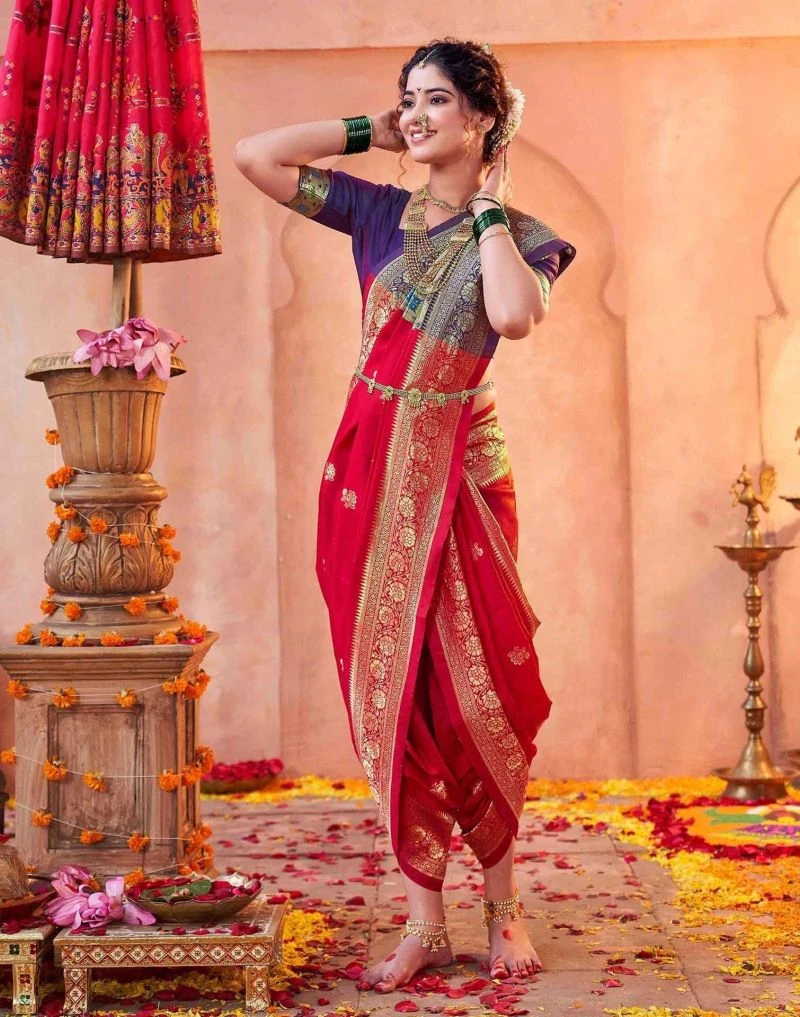Pari 242 Silk Zari Woven Paithani Festival Saree Collection 5