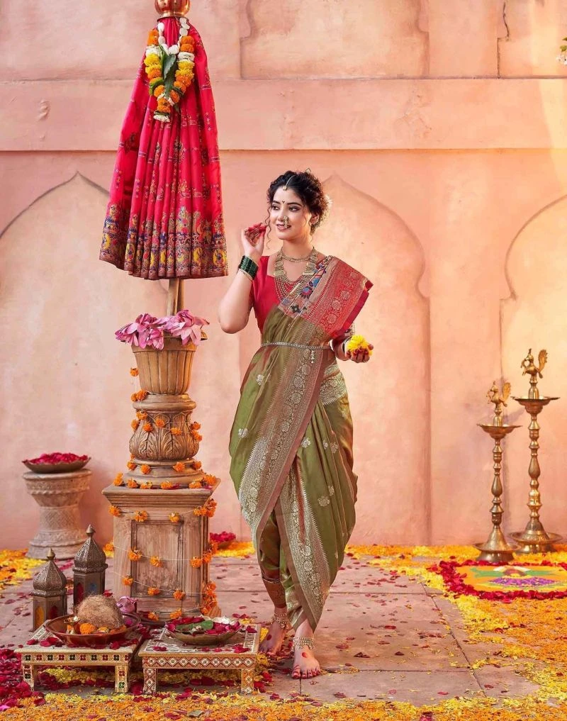 Pari 242 Silk Zari Woven Paithani Festival Saree Collection 7