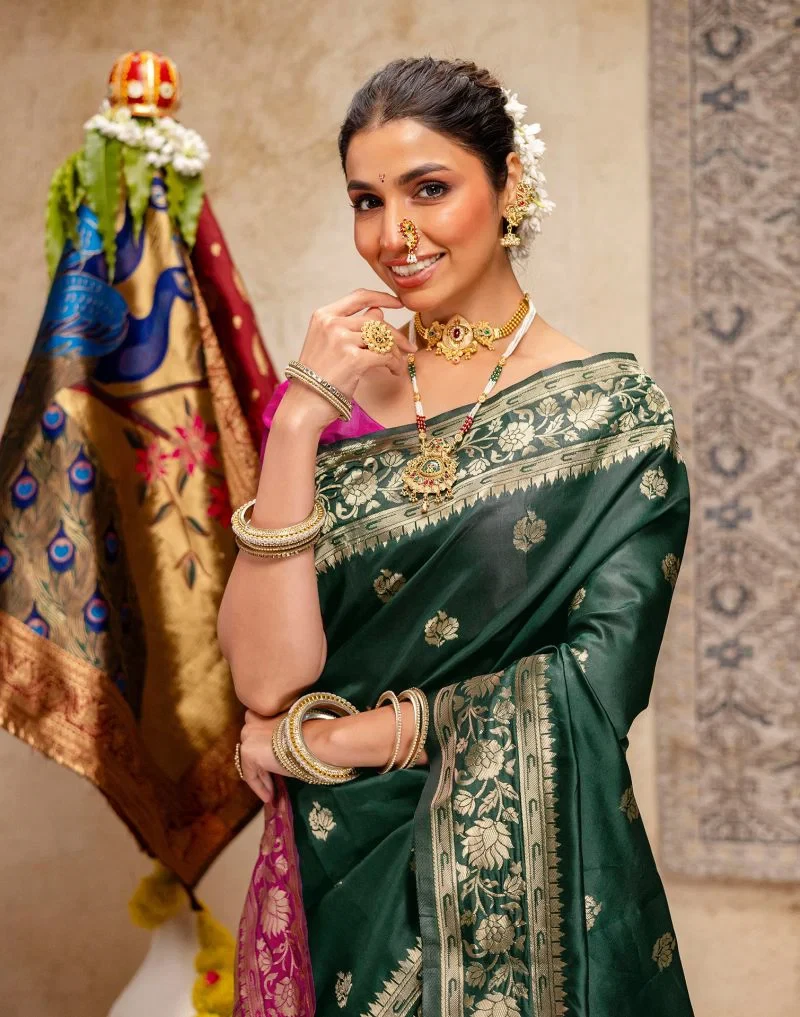Pari 243 Silk Woven Paithani Saree Collection 13