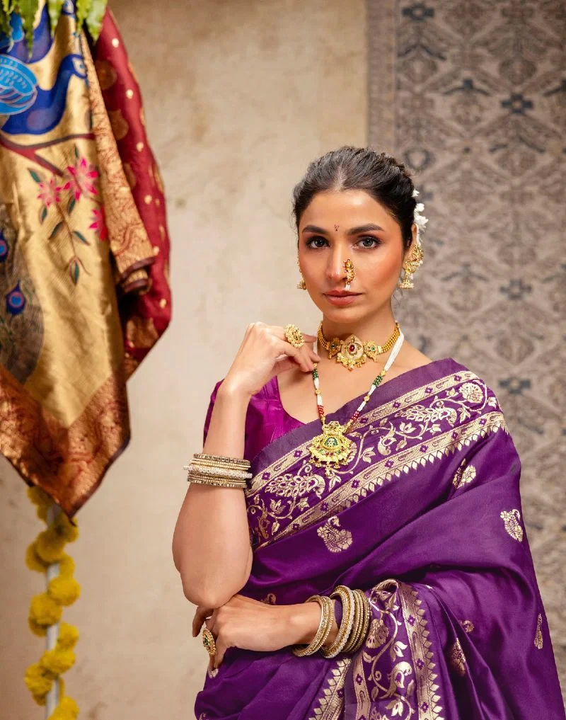 Pari 243 Silk Woven Paithani Saree Collection 14