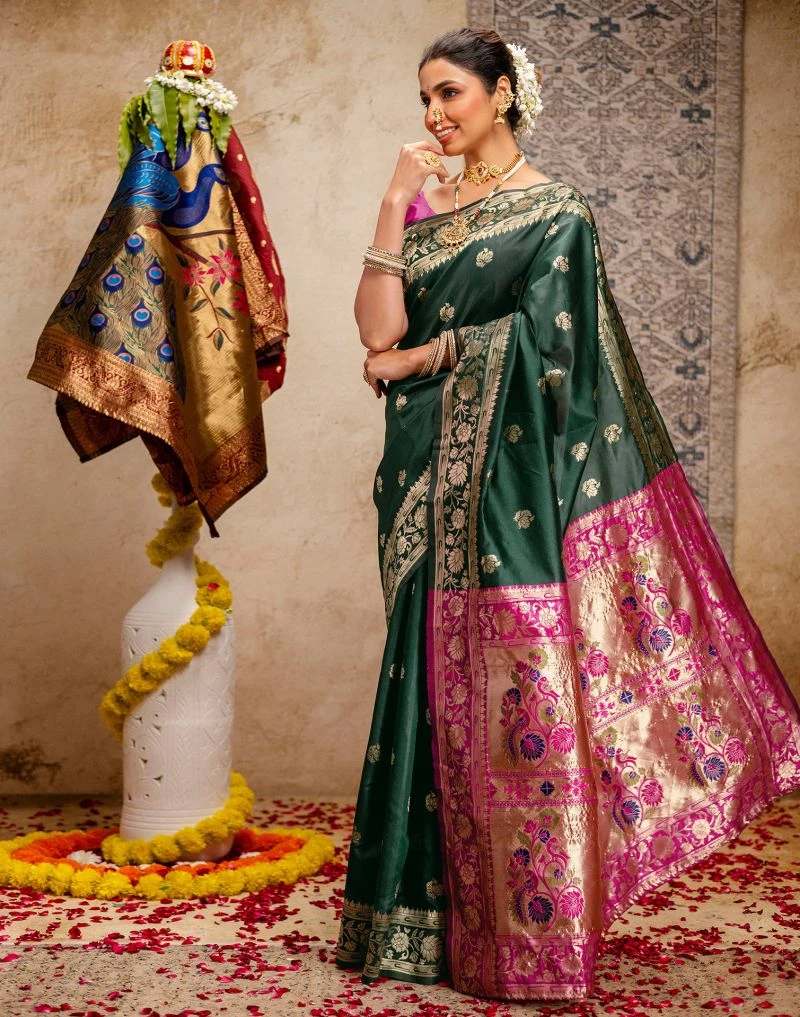 Pari 243 Silk Woven Paithani Saree Collection 3