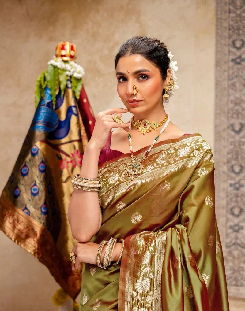 Pari 243 Silk Woven Paithani Saree Collection 7
