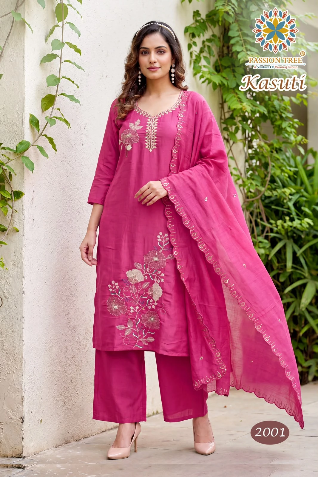 Passion Tree Kasuti Vol-2 Mal Chanderi Suit 2