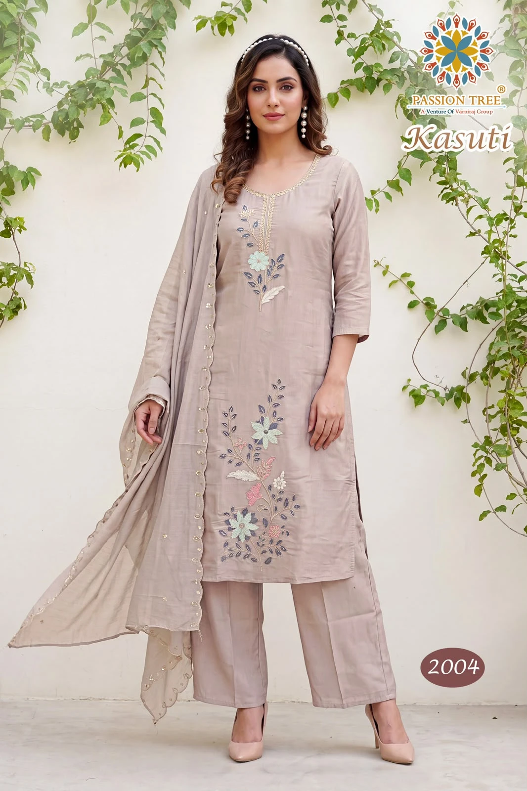 Passion Tree Kasuti Vol-2 Mal Chanderi Suit 4