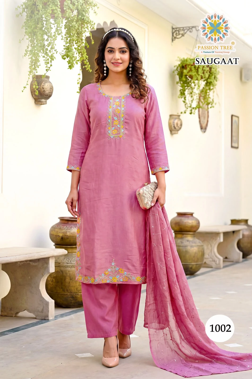 Passion Tree Saugaat Vol-1 To Palazzo Dupatta Wholesale Collection 2