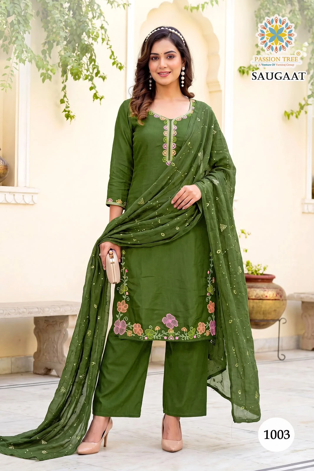 Passion Tree Saugaat Vol-1 To Palazzo Dupatta Wholesale Collection 3
