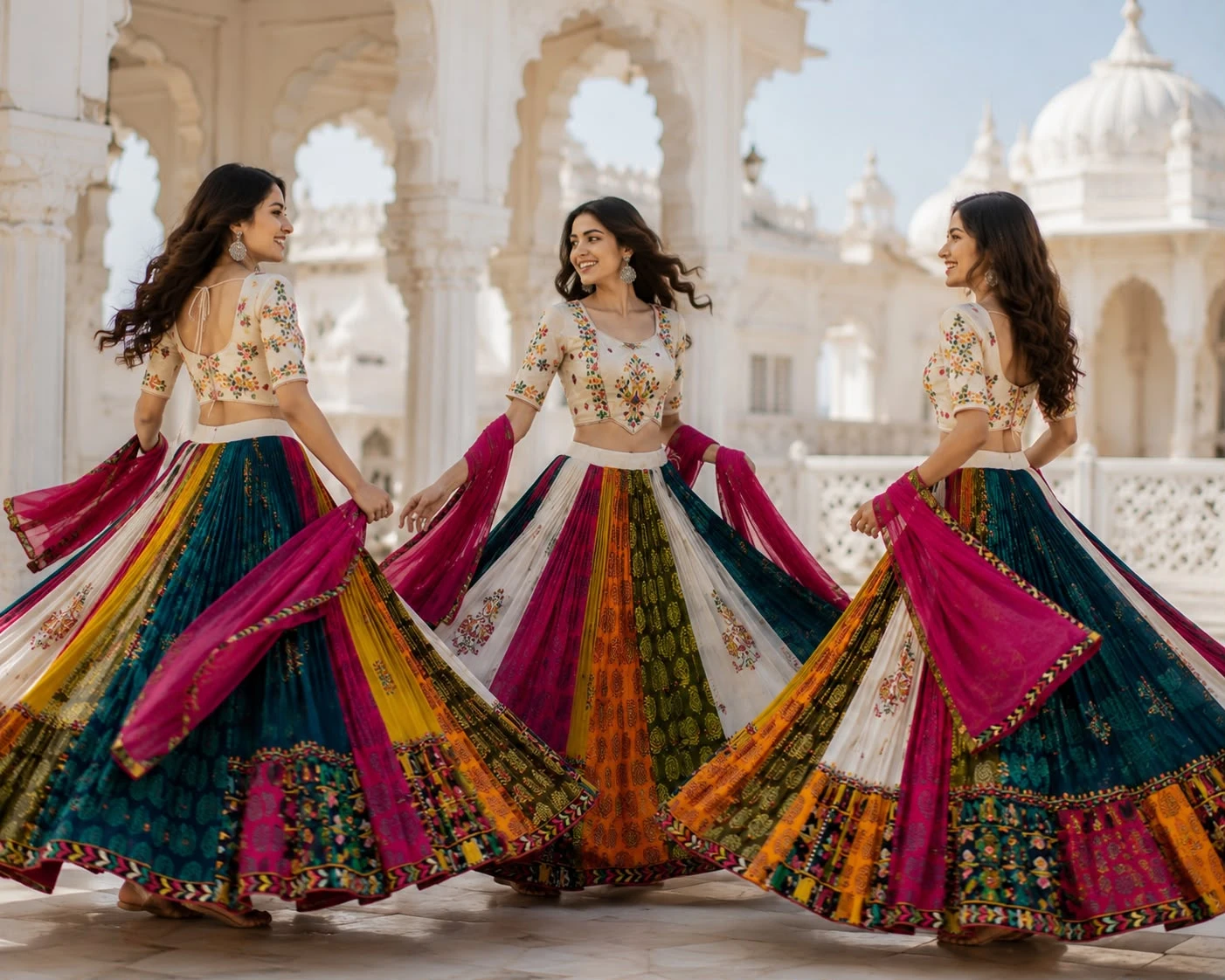 Pure Khadi Cotton Lehenga Choli With Heavy Original Mirror And Gamthi Work 2