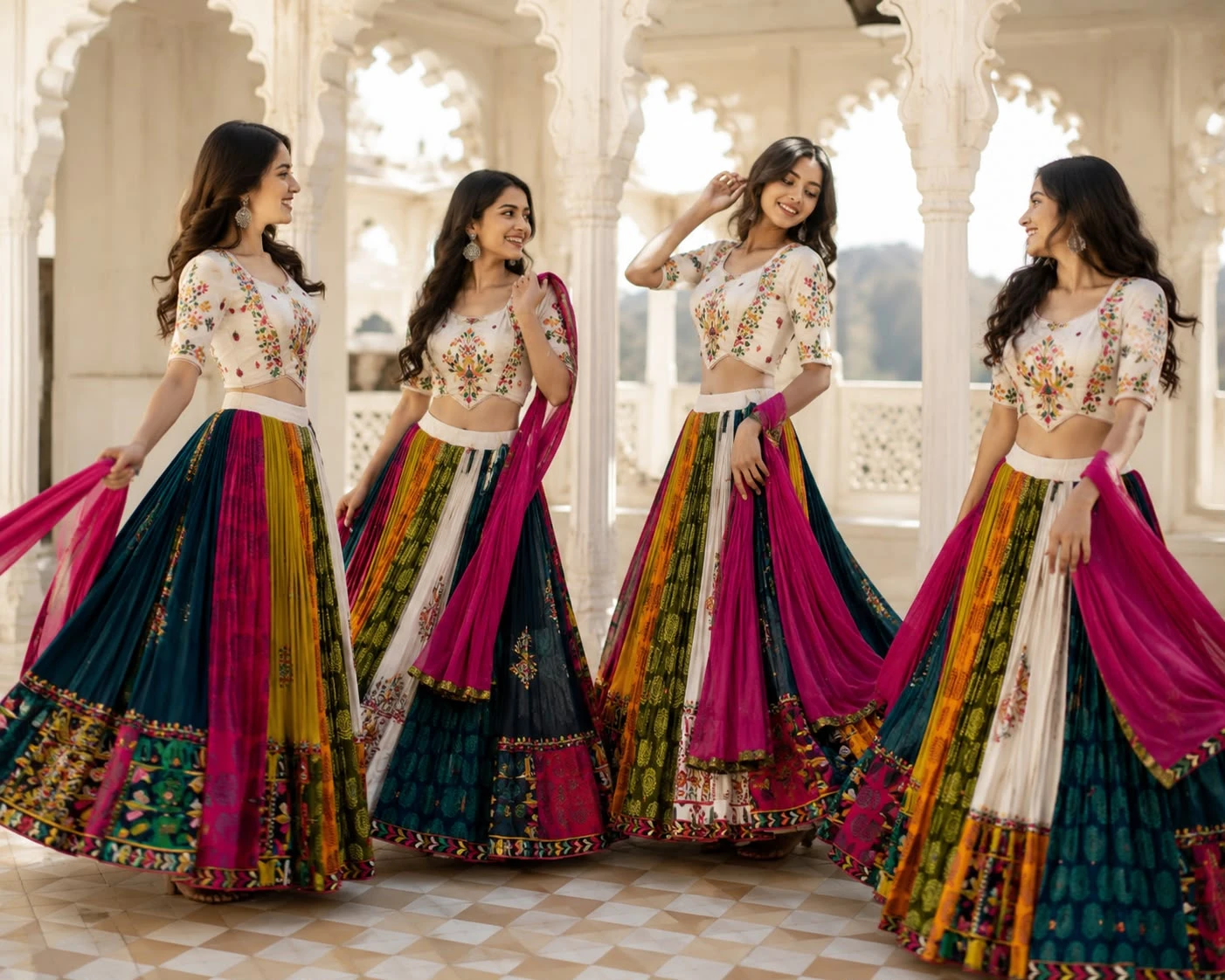 Pure Khadi Cotton Lehenga Choli With Heavy Original Mirror And Gamthi Work 3
