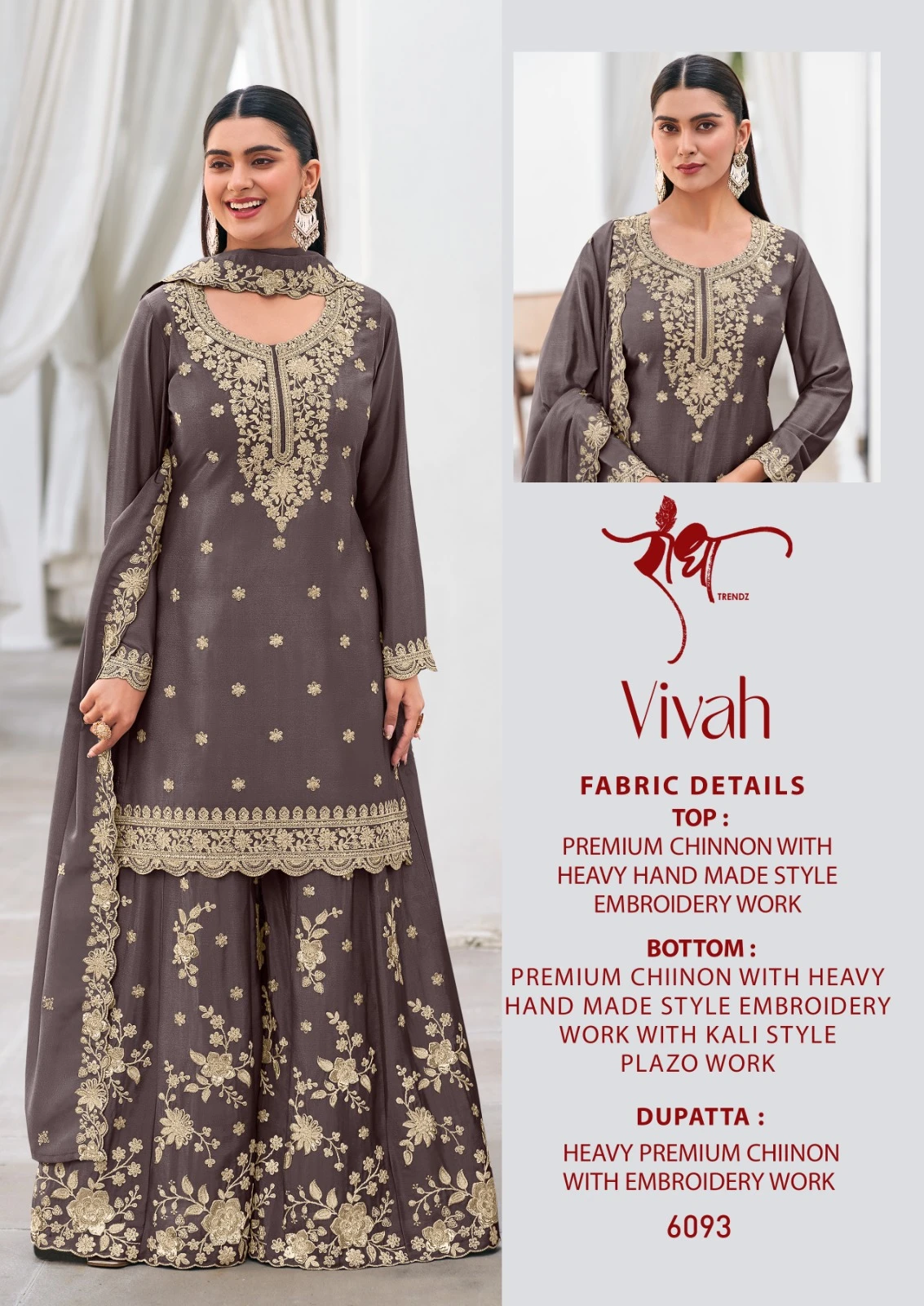 Radha Trendz Vivah Heavy Premium Chinon Suit With Heavy Embroidery Work 5