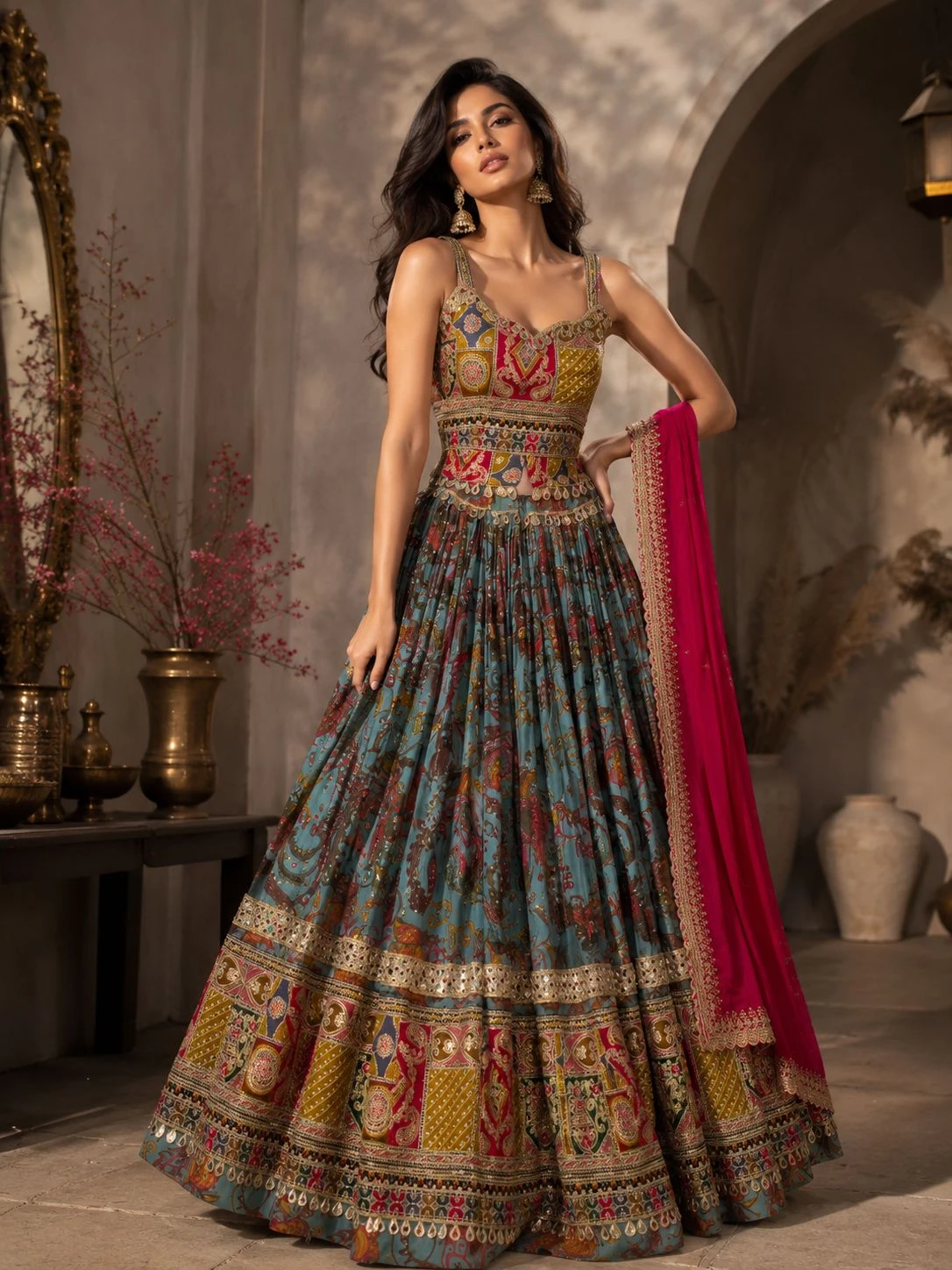 Raj Gharana 1 Modal Cotton Lehenga Choli 1
