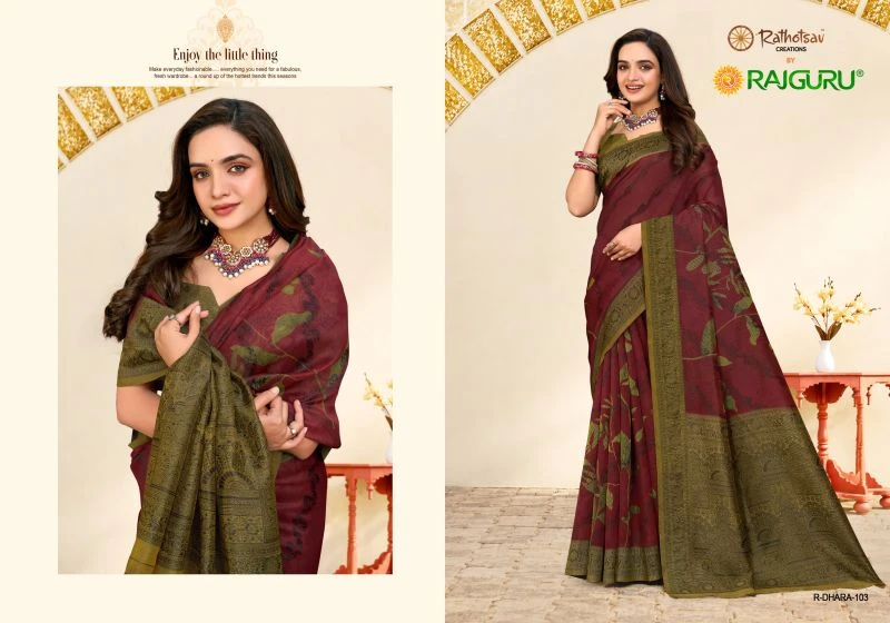 Rajguru Dhara Super Net Kota Printed Saree Collection 3